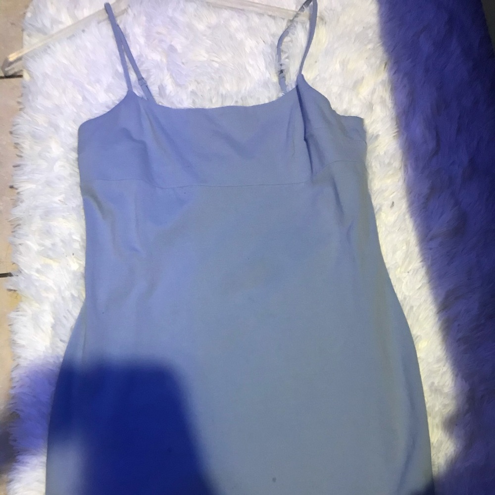 Spaghetti Strap Blue Dress